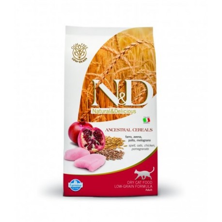 N&D Low Grain CAT Adult Chicken & Pomegranate 1,5kg