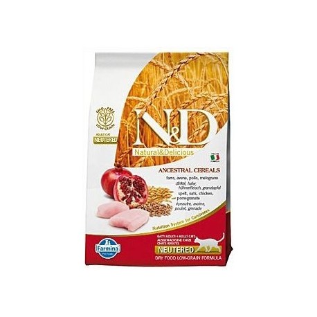 N&D Low Grain CAT Neutered Chicken & Pomegranate 10kg Doprava zdarma