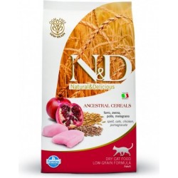 N&D Low Grain CAT Adult Chicken & Pomegranate 300g
