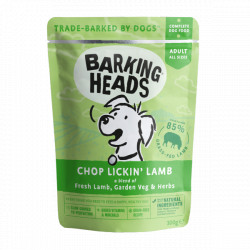 Barking Heads Chop Lickin’ Adult Lamb 300g